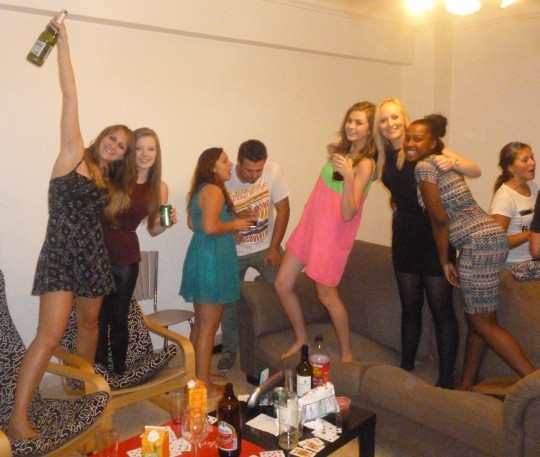 Not clubbing.