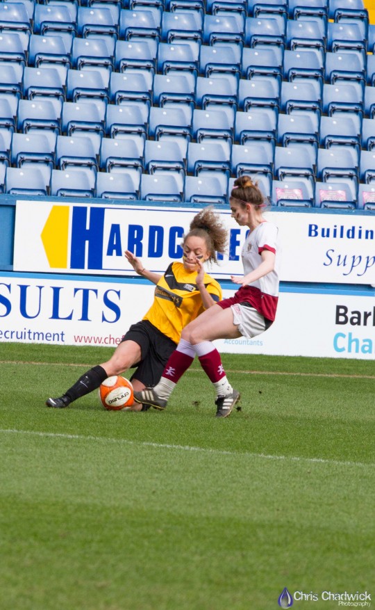 Women's Football in action earlier. Photo: Chris Chadwick