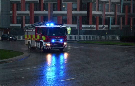 Fire Services were called to Devonshire Court on Sunday