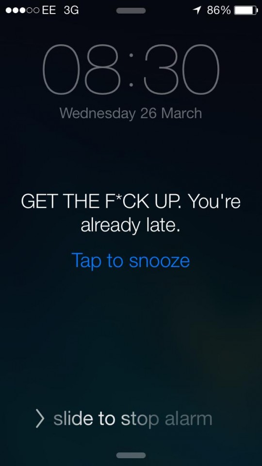 Alarms have a snooze for a reason