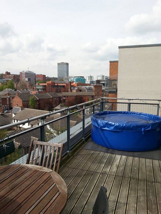 And finally... the hot tub