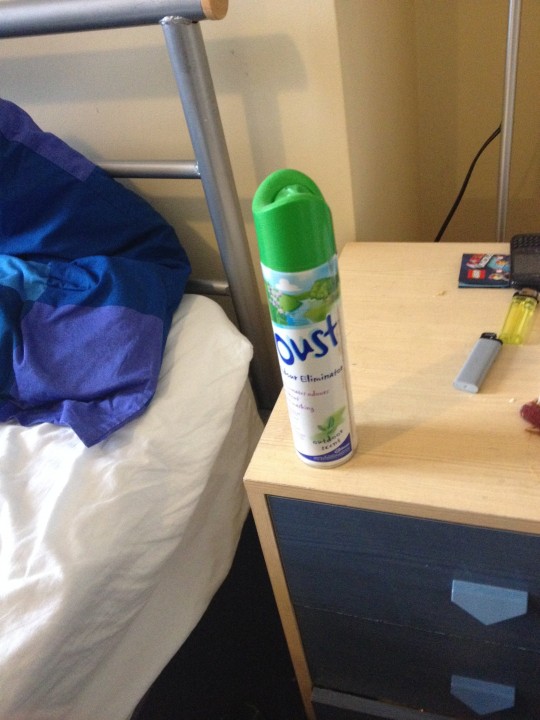 Absolutely vital next to the bed.
