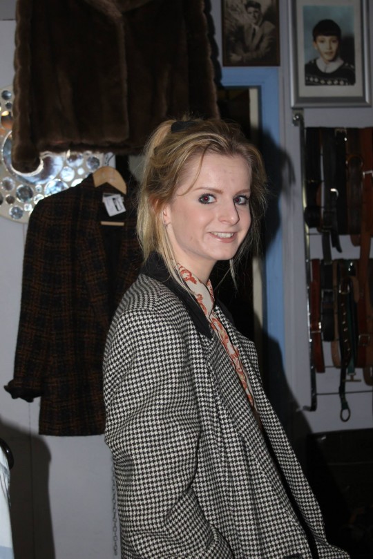 She picked out an old school blazer