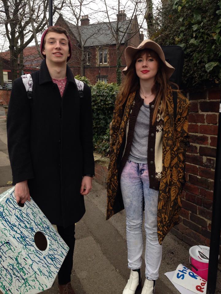 Ruth Bailie, Politics fresher and George Ionata, 2nd year Software Engineer 