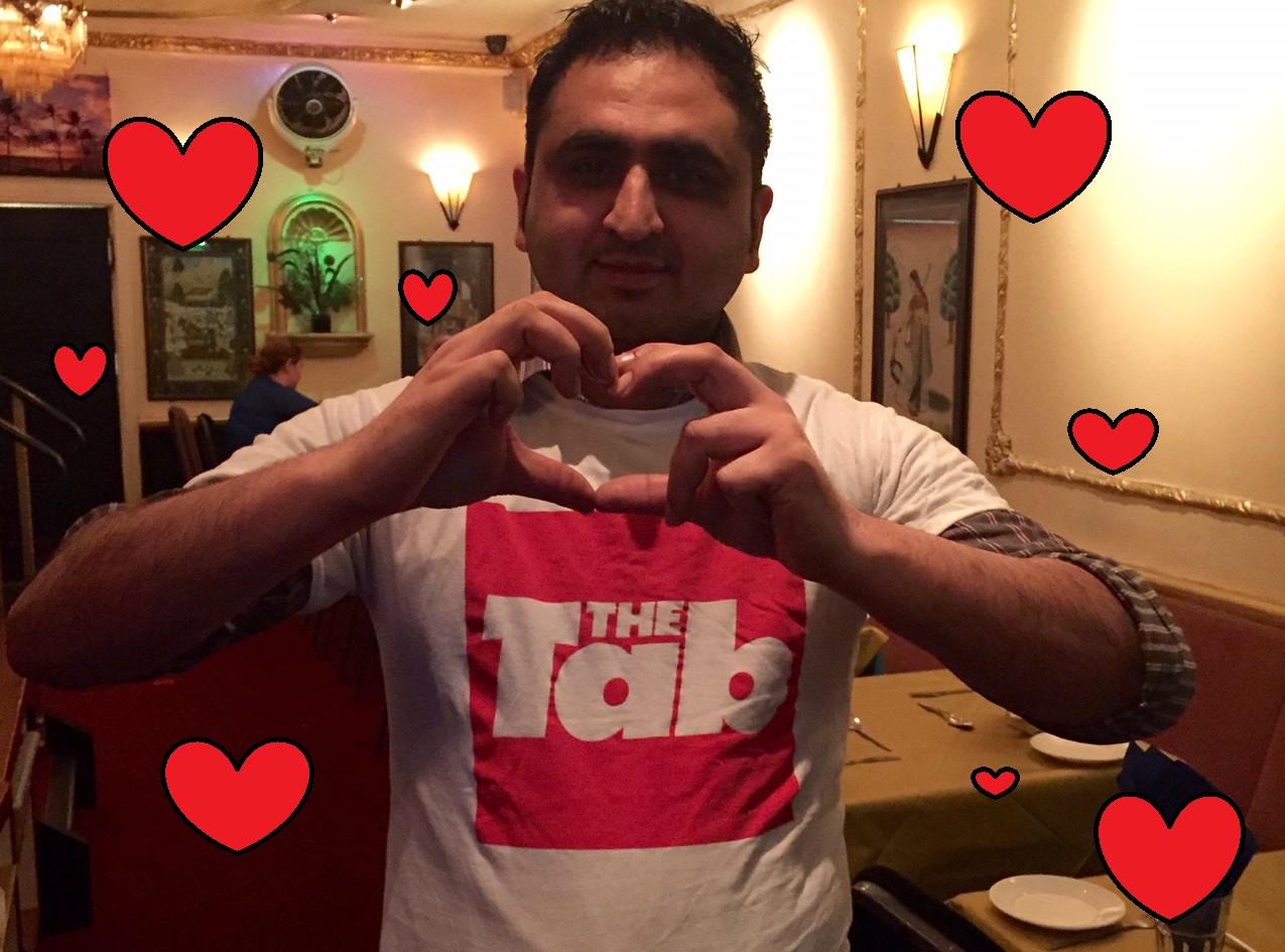 it's hard not to love a man who orders you a cheesy naan