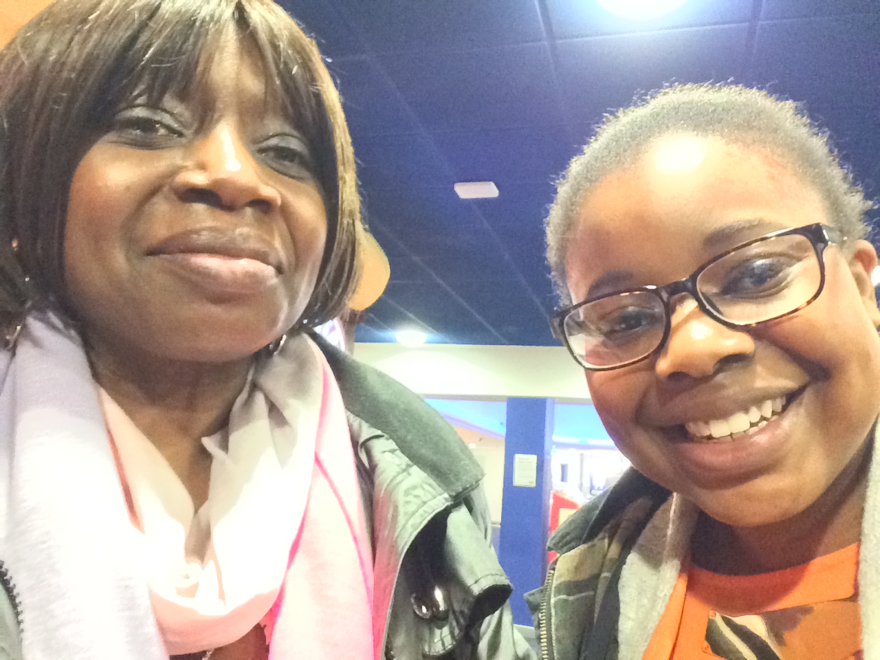 Me and mum at the cinema