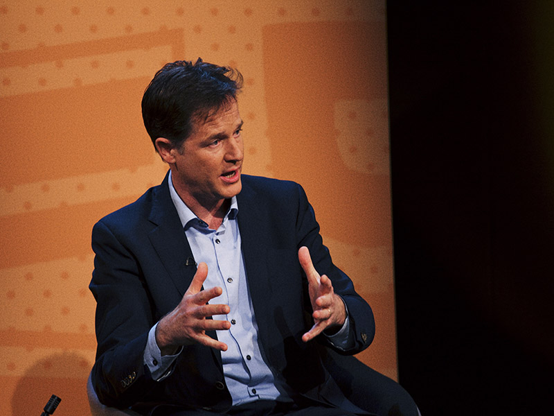 Clegg was "too busy" to attend