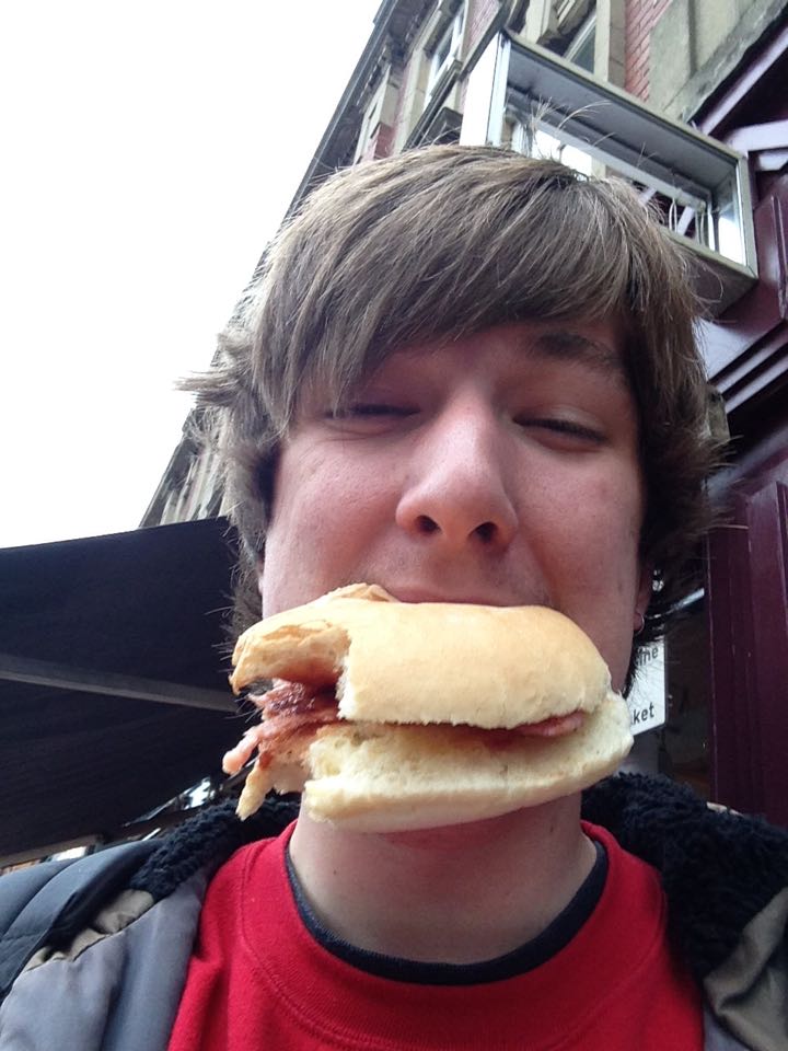 getting a free coffee makes it harder to take a bacon selfie