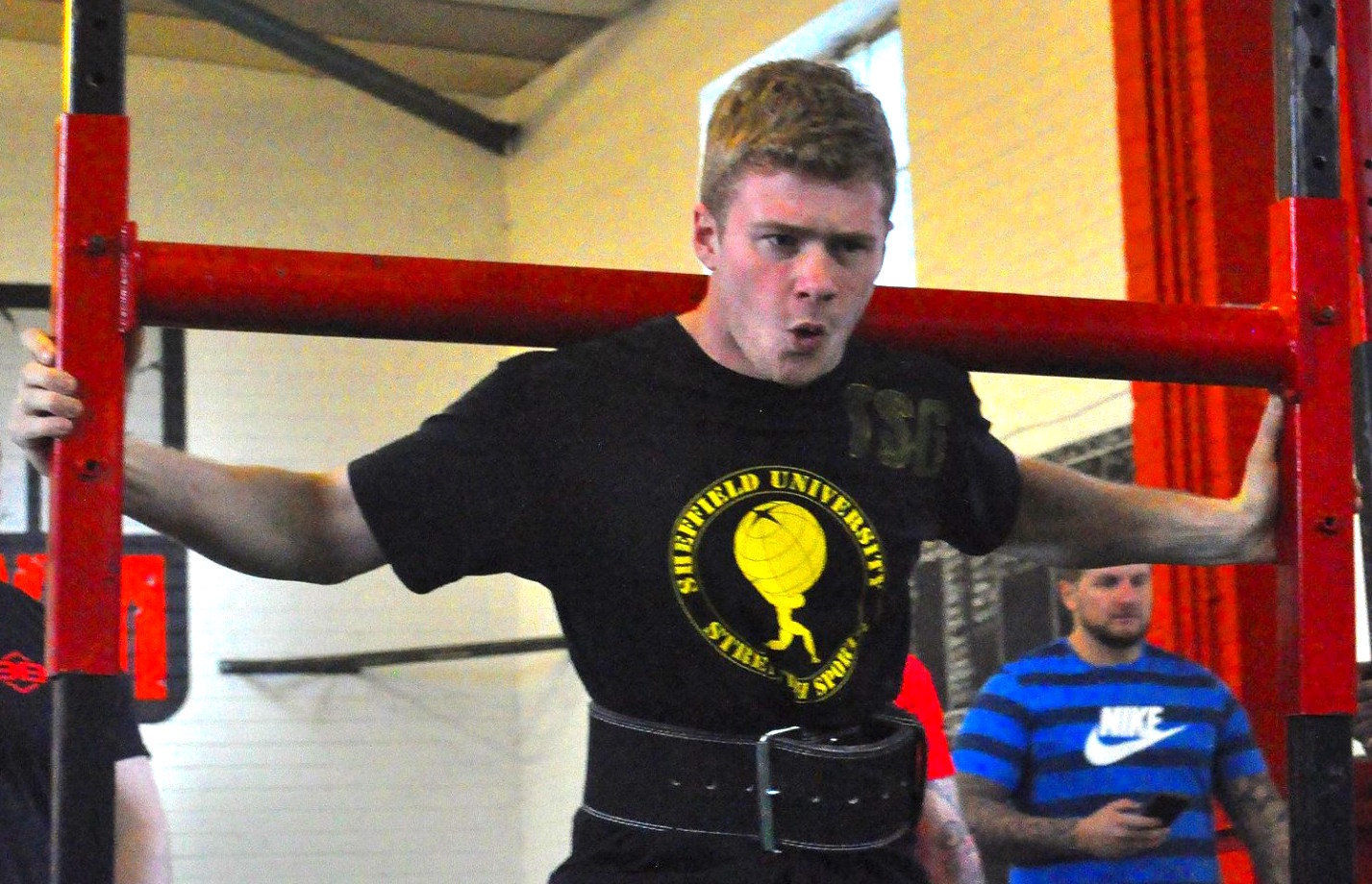 You'd wince if you had 200kg on your back. [PHOTO: MITCHELL PERRY]