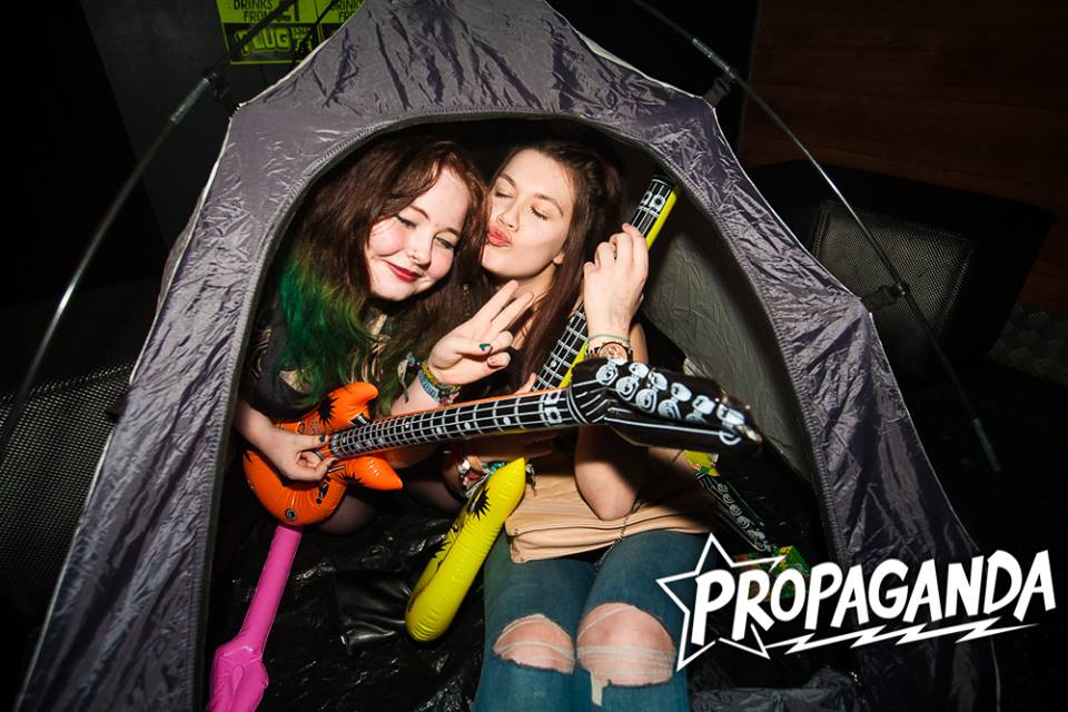 that night was in tents