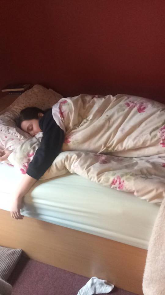 I was trying to sleep