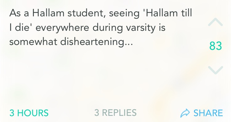 Hallam til I die