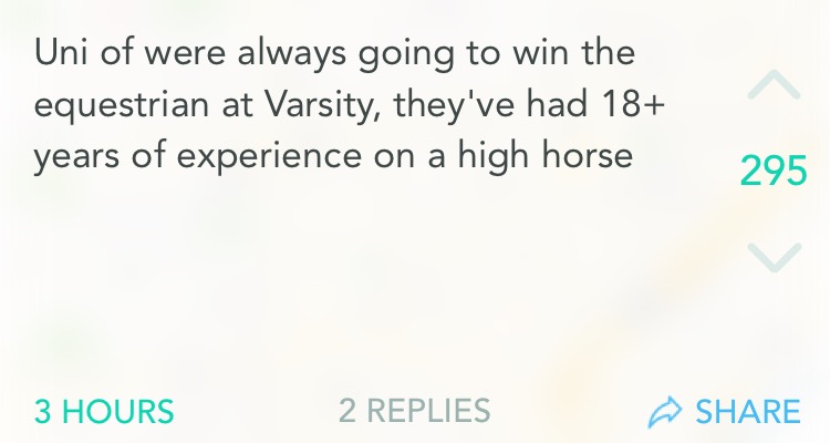 Shots fired...