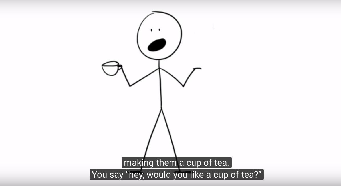 Videos such as 'Tea' will be used to raise Consent Awareness