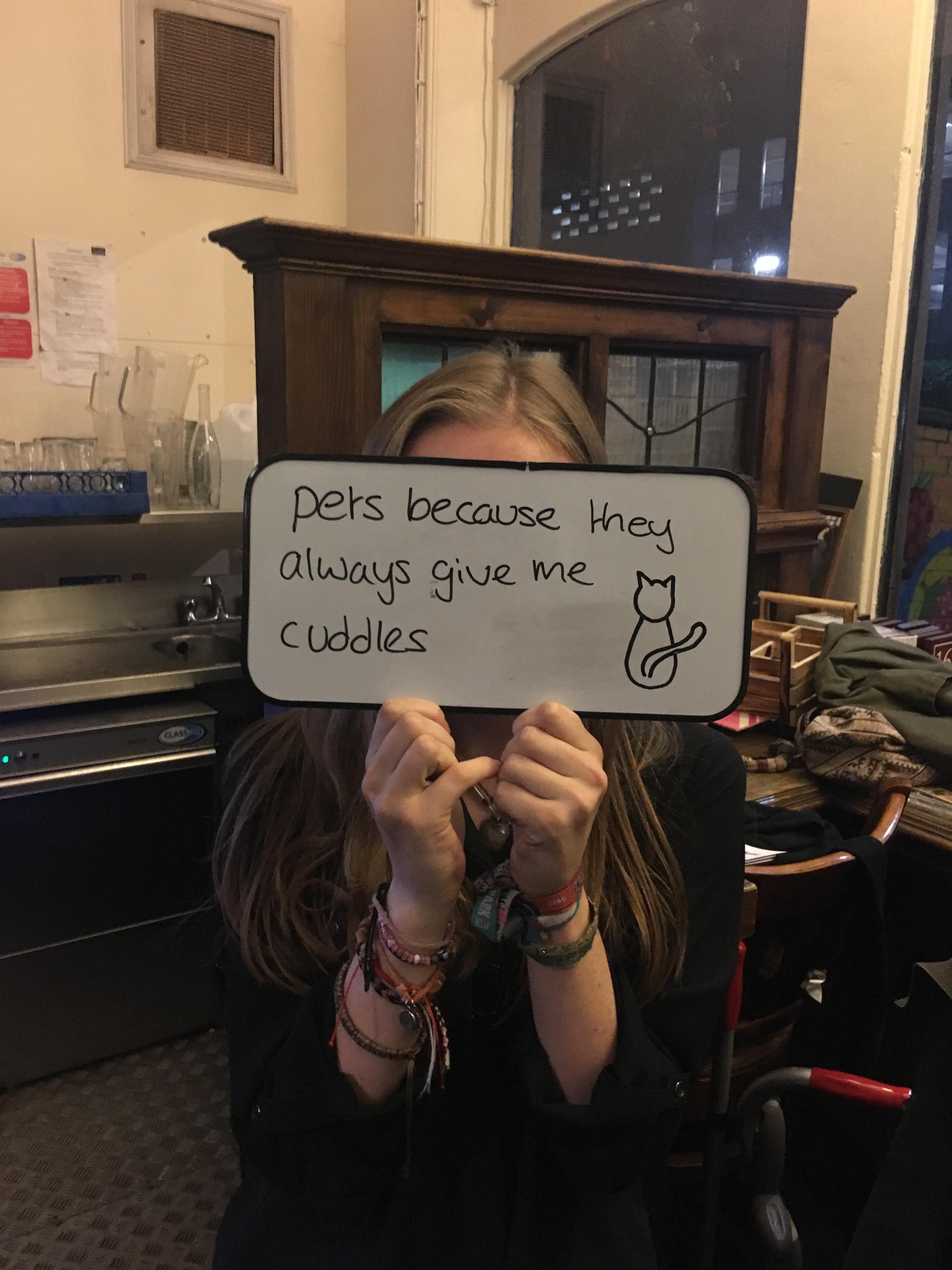 It's a well known fact that pets only cuddle you to get food
