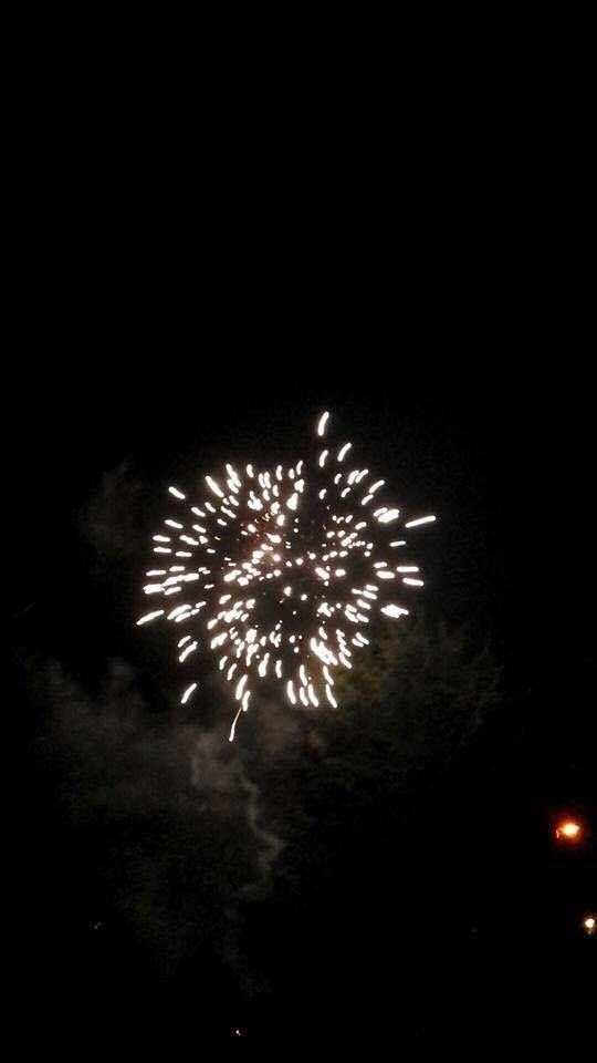 Image may contain: Night, Fireworks