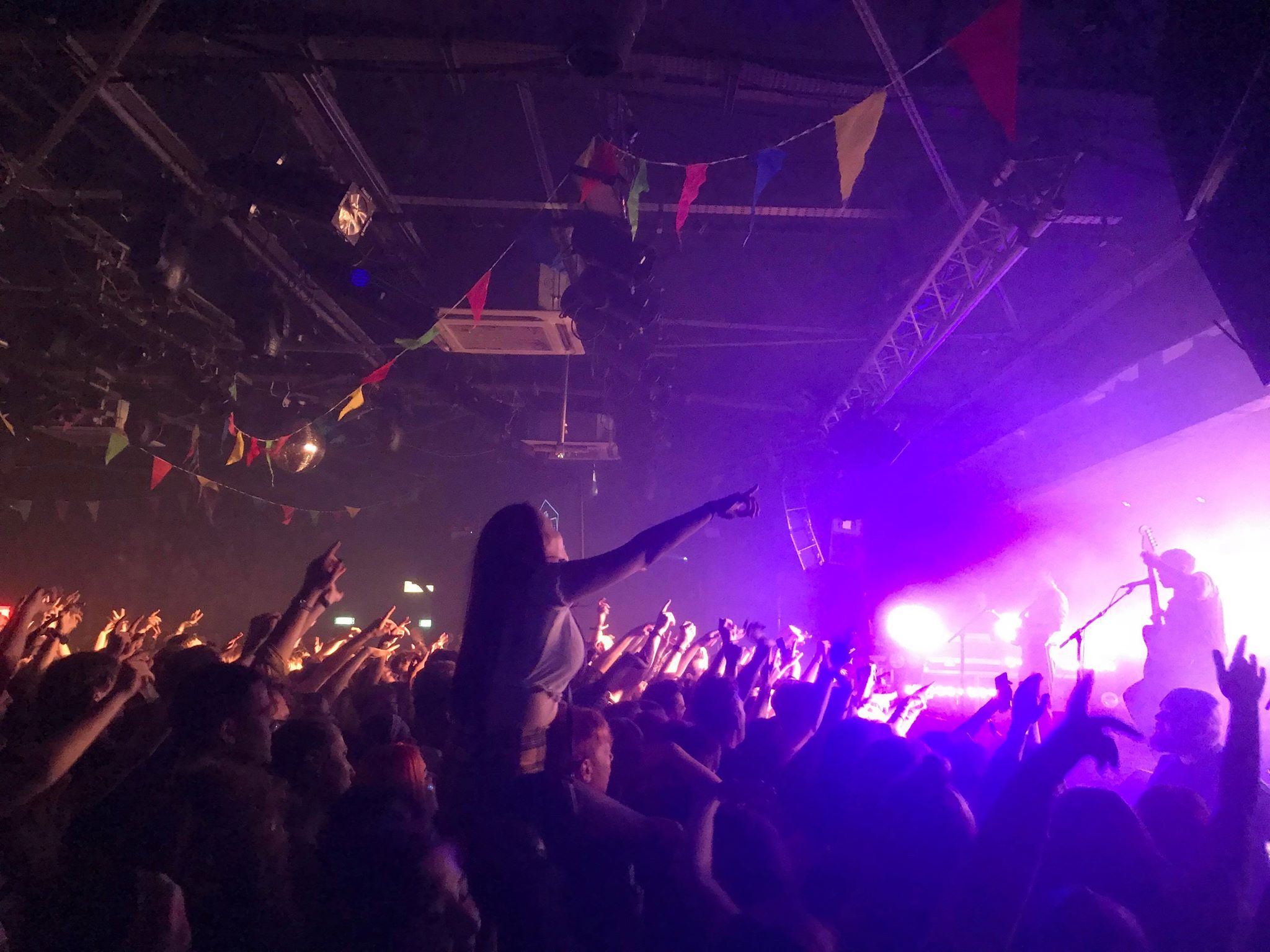 Image may contain: Stage, Crowd, Music, Leisure Activities, Person, People, Human
