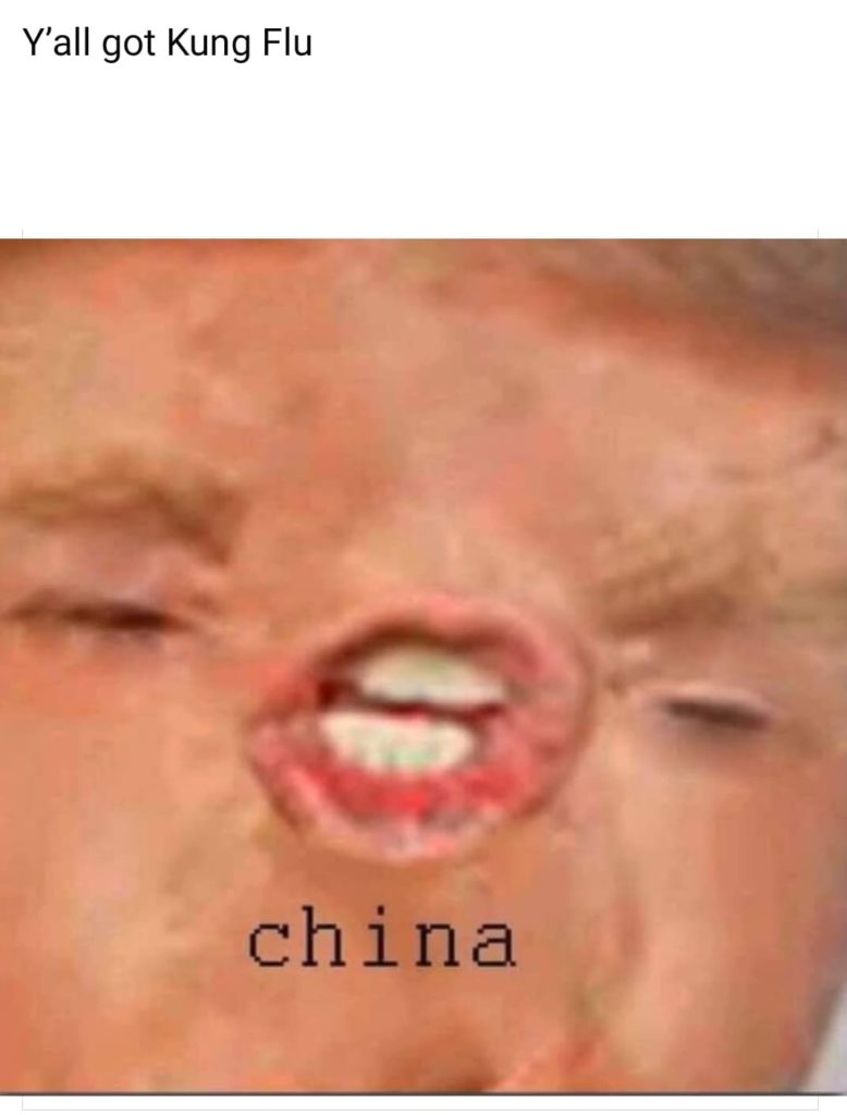 One of the racist posts I would see on a daily basis.