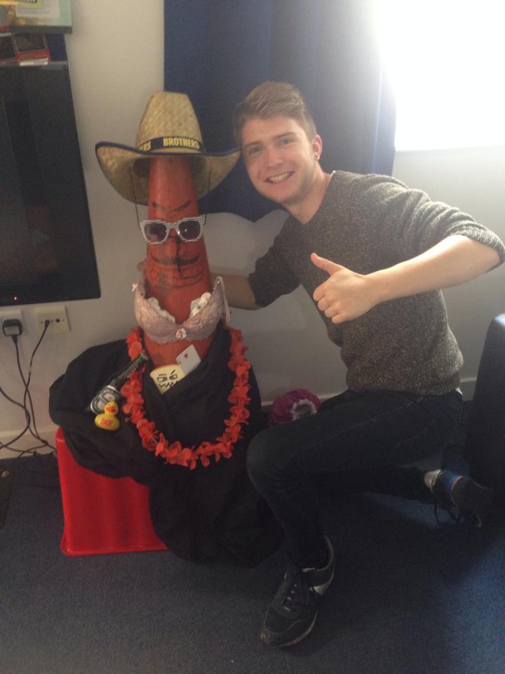 Meet Colin: house mascot and crossdressing traffic cone
