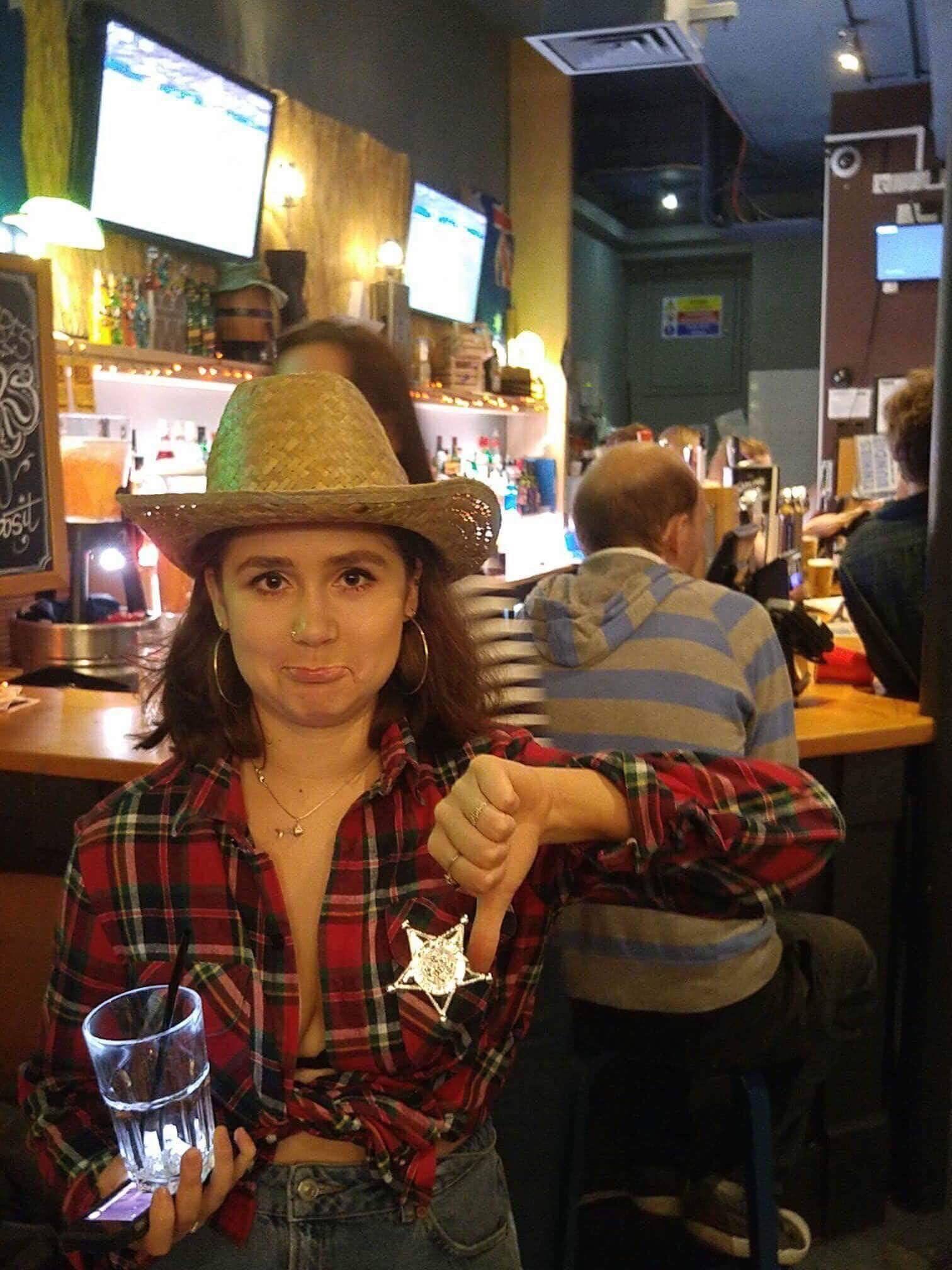 Even cowboys on the piss are concerned about their academia.