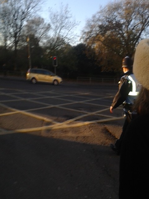 police presence was pretty tame 