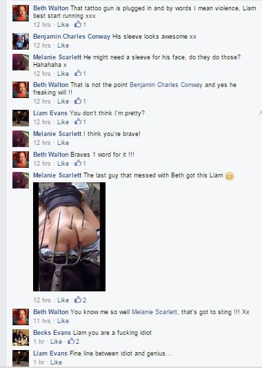 1 tattoo threat