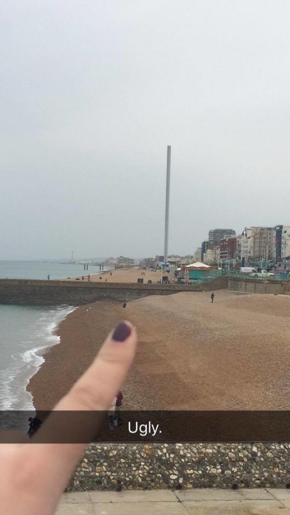 "It's a big ugly pole that needs to be taken down."