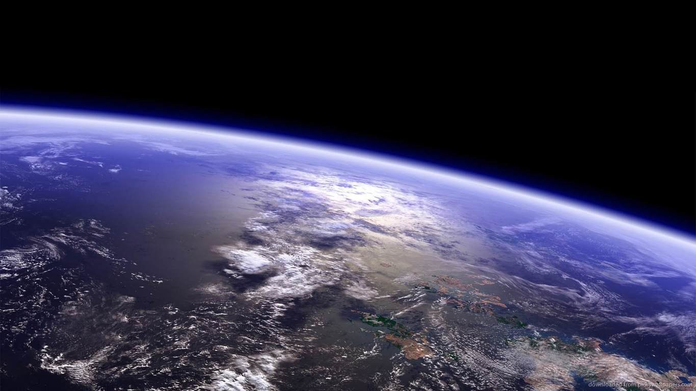 No that's not the curvature of the earth you can see