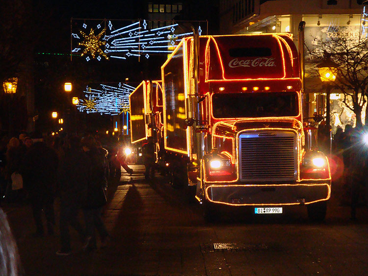 Coca Cola-Weihnachtstruckparade in Essen - Impressionen Coca Cola Christmastruck-parade in Essen - impressions