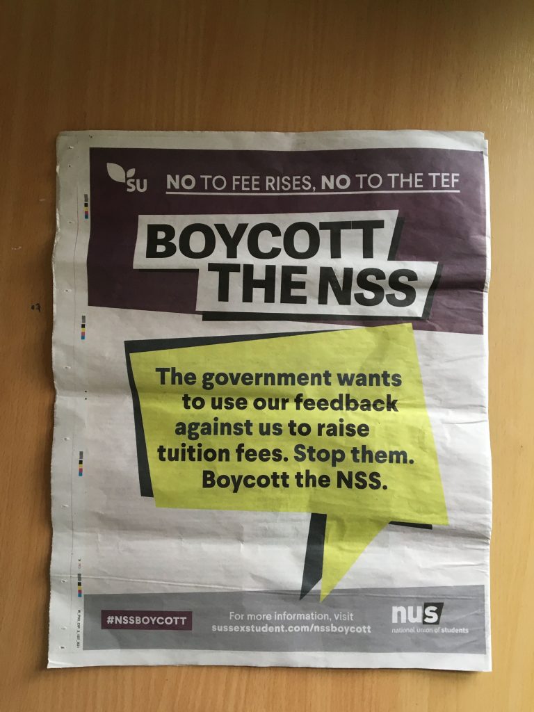 Boycott poster in this week's Badger