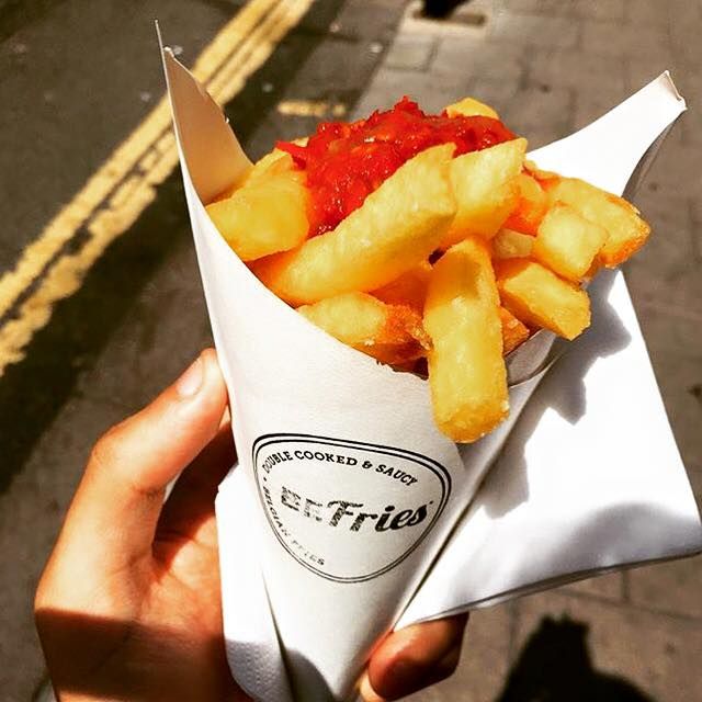 Image may contain: Fries, Food
