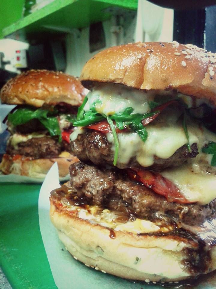 Image may contain: Sandwich, Food, Burger
