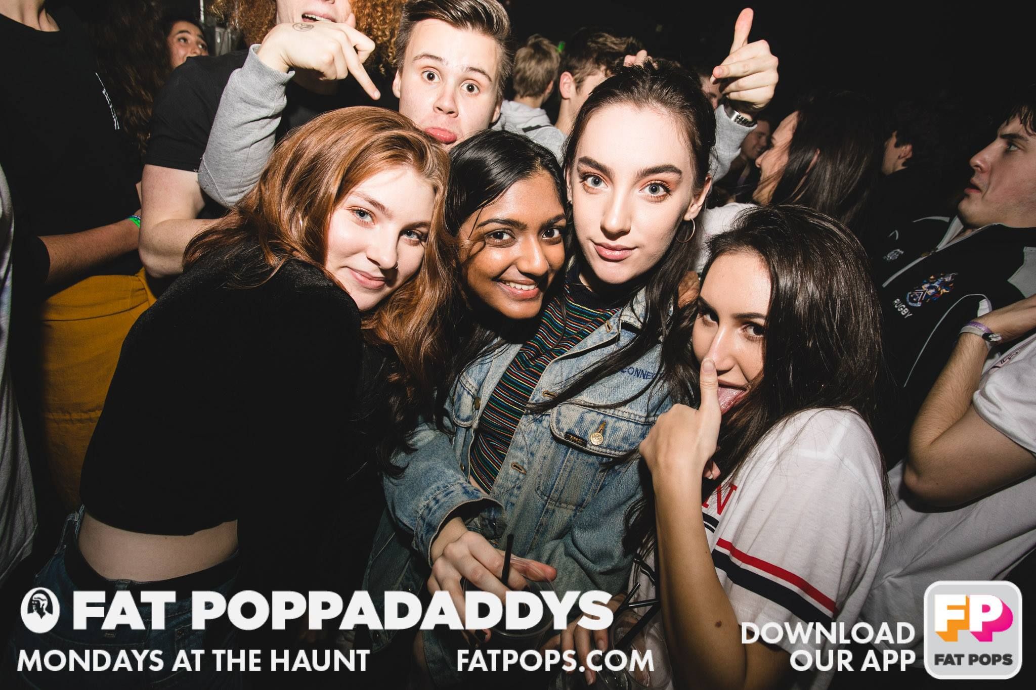 Image may contain: Smile, Portrait, Face, Crowd, Night Life, Night Club, Club, Person, People, Human