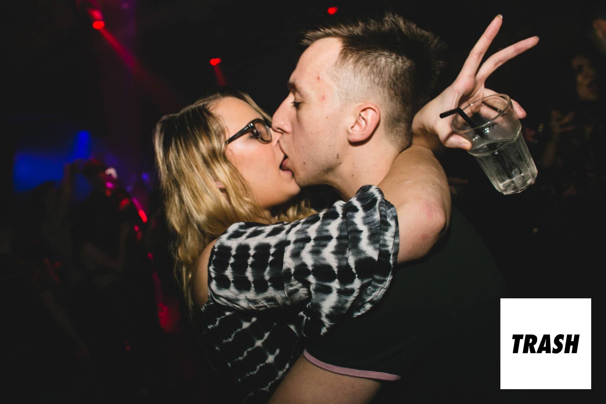 Image may contain: Trademark, Logo, Night Life, Night Club, Club, Person, People, Human