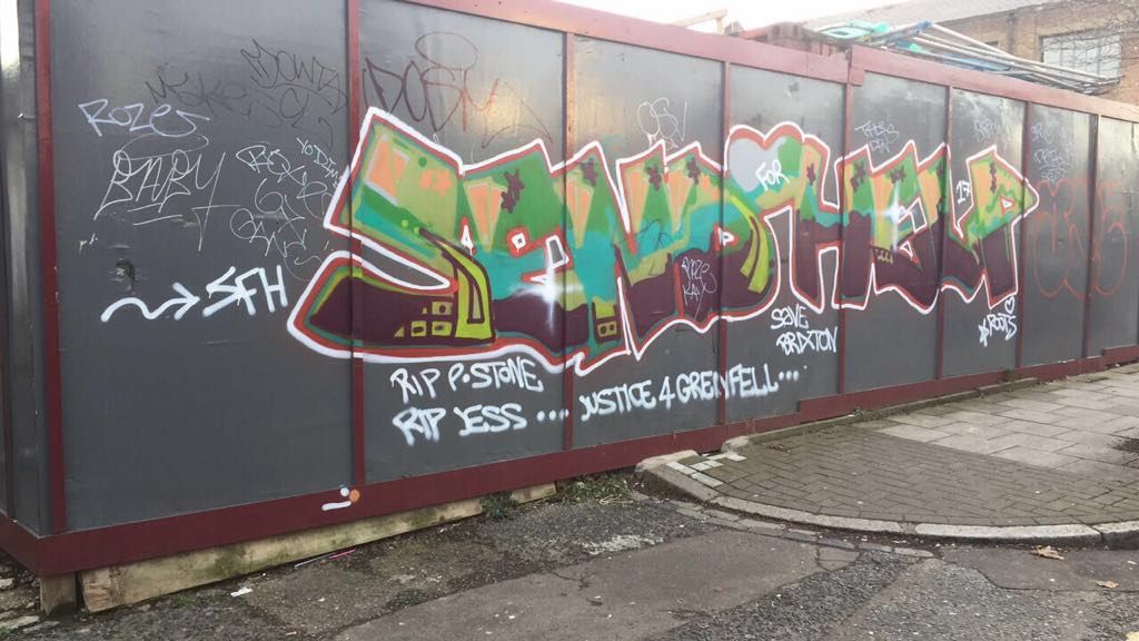 Image may contain: Graffiti
