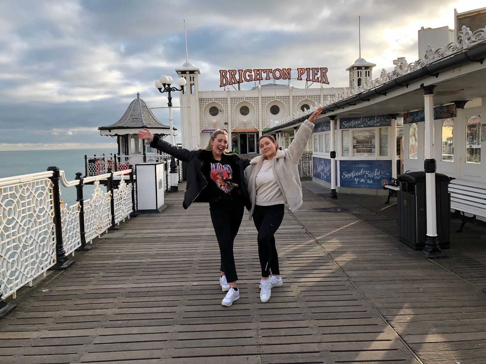 Image may contain: Building, Bridge, Boardwalk, Person, People, Human