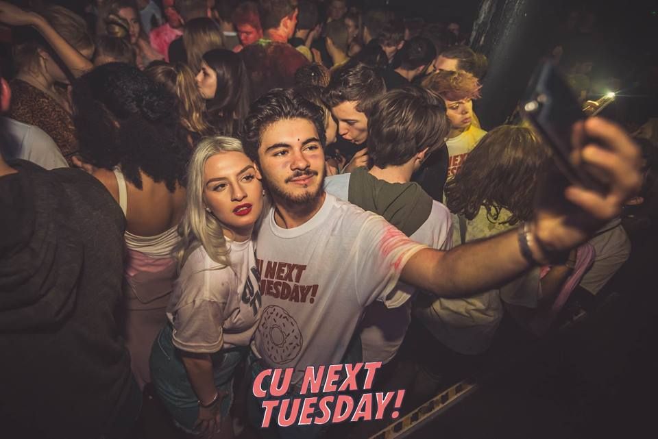 Image may contain: Disco, Audience, Crowd, Night Life, Night Club, Club, Party, Human, Person