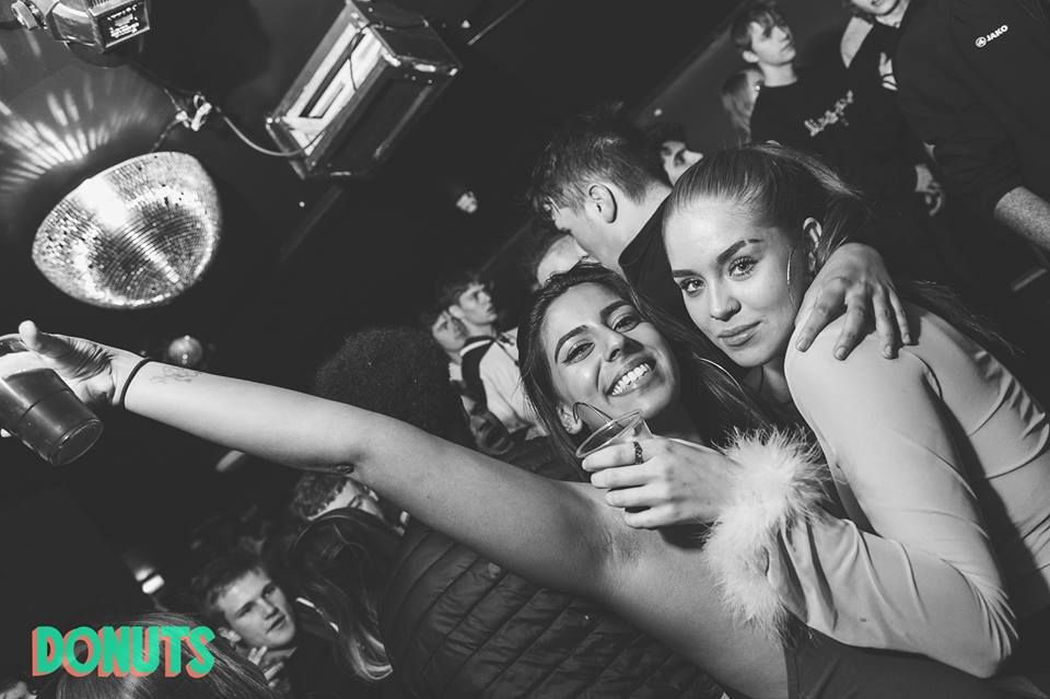 Image may contain: Face, Night Club, Club, Person, Human, Party