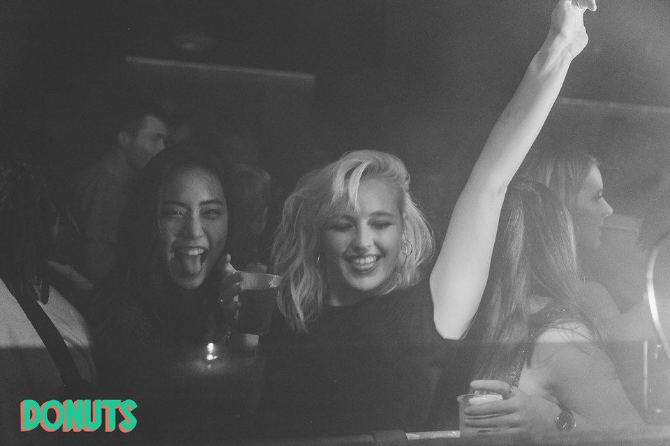 Image may contain: Female, Finger, Party, Night Life, Night Club, Club, Human, Person