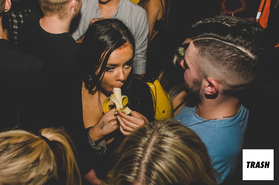 Image may contain: Leisure Activities, Night Life, Face, Night Club, Club, Party, Person, Human