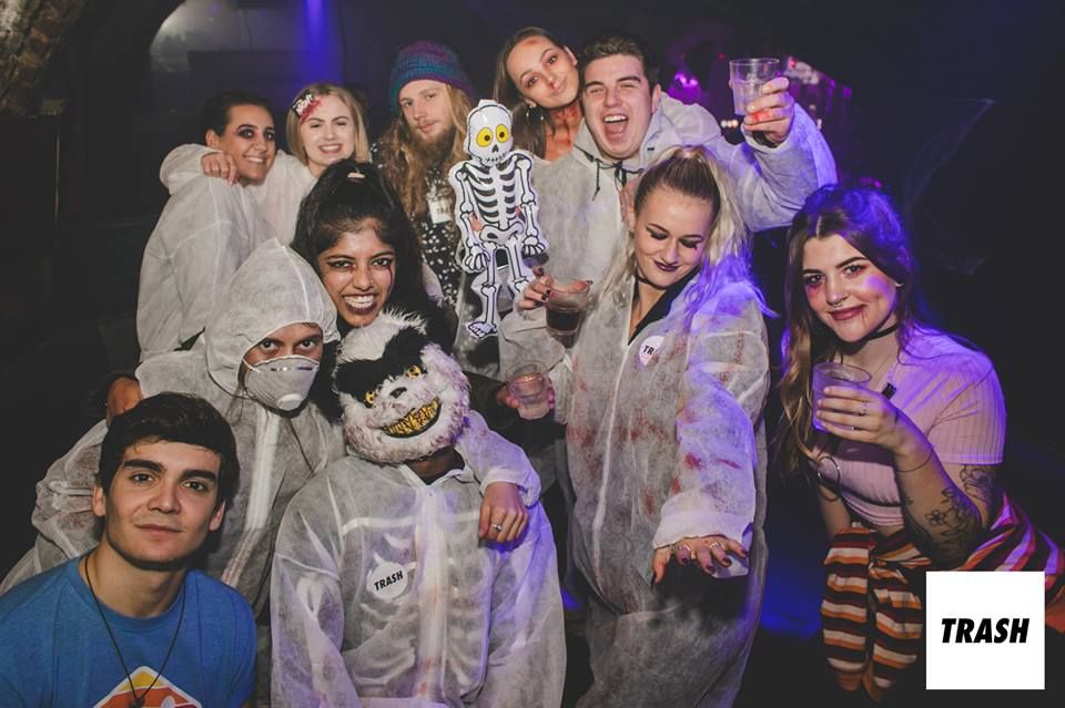 Image may contain: People, Portrait, Photography, Photo, Club, Female, Apparel, Clothing, Halloween, Costume, Party, Face, Person, Human