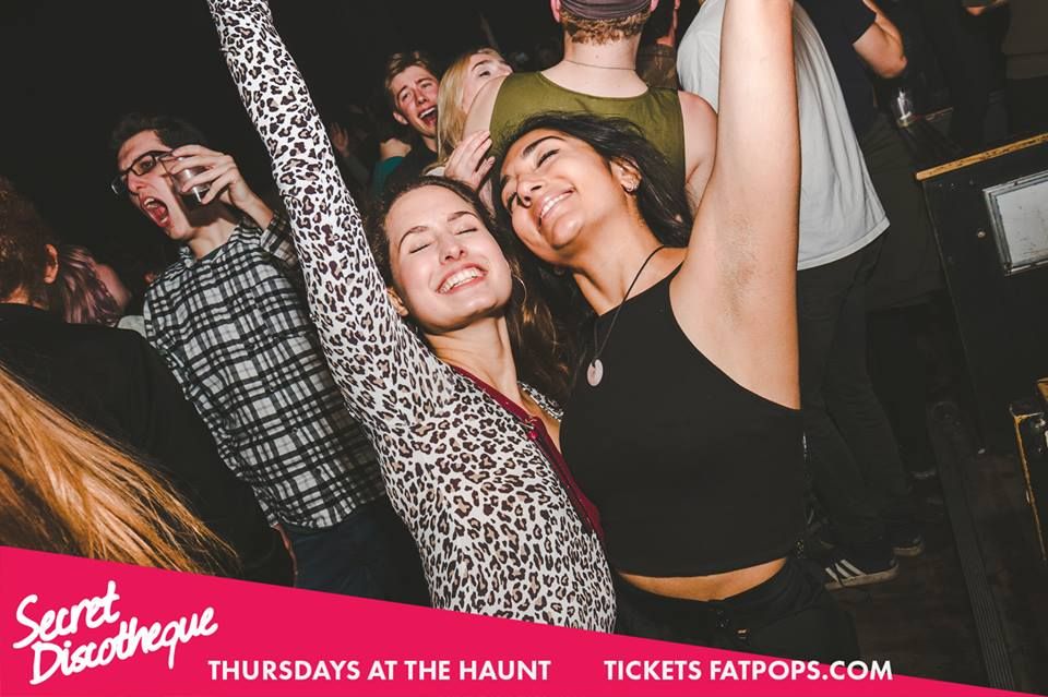 Image may contain: Poster, Advertisement, Face, Night Club, Club, Human, Person, Party