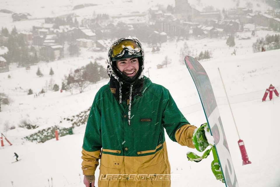 Image may contain: Hardhat, Snow, Outdoors, Nature, Coat, Human, Person, Helmet, Clothing, Apparel