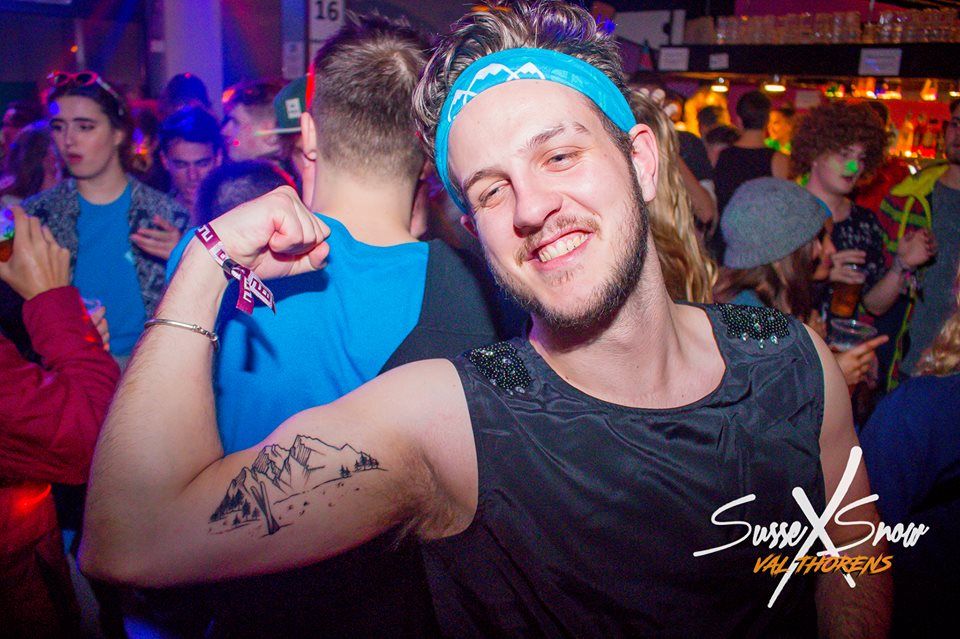 Image may contain: Night Club, Club, Tattoo, Night Life, Human, Person, Skin
