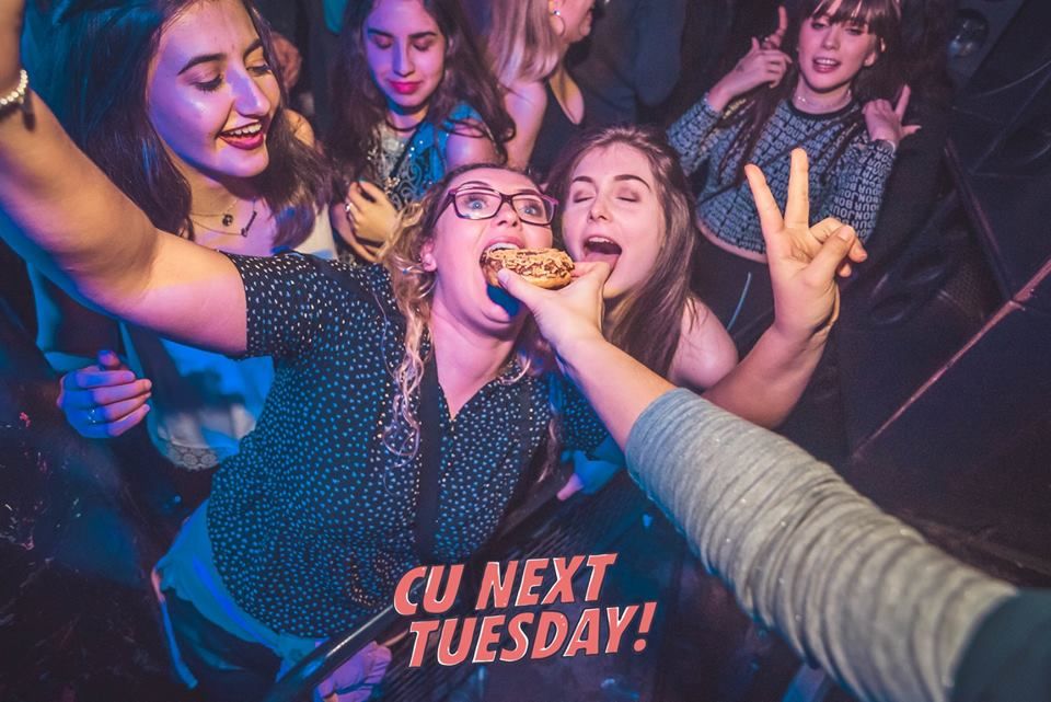 Image may contain: Disco, Karaoke, Leisure Activities, Night Club, Night Life, Club, Person, Human, Party