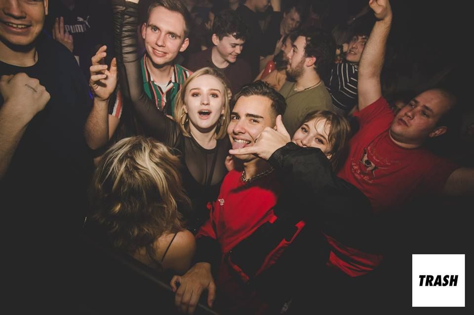 Image may contain: Head, Club, Face, Night Life, Audience, Crowd, Party, Human, Person