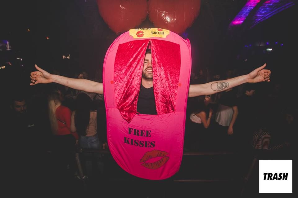 Image may contain: Night Club, Clothing, Apparel, Human, Person, Ball, Club, Night Life