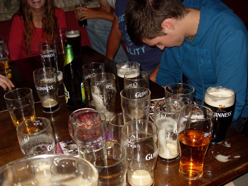 Image may contain: Bar Counter, Pub, Alcohol, Beverage, Beer, Drink, Beer Glass, Human, Person, Glass