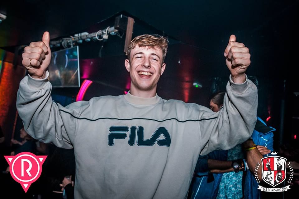 Image may contain: Night Club, Crowd, Face, Finger, Sleeve, Dj, Club, Night Life, Person, Human, Apparel, Clothing
