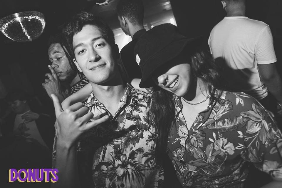 Image may contain: People, Photo, Photography, Portrait, Female, Club, Apparel, Clothing, Party, Face, Person, Human